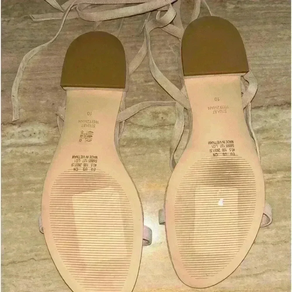 NEW Stuart Weitzman Anita Suede Sandal Size 10